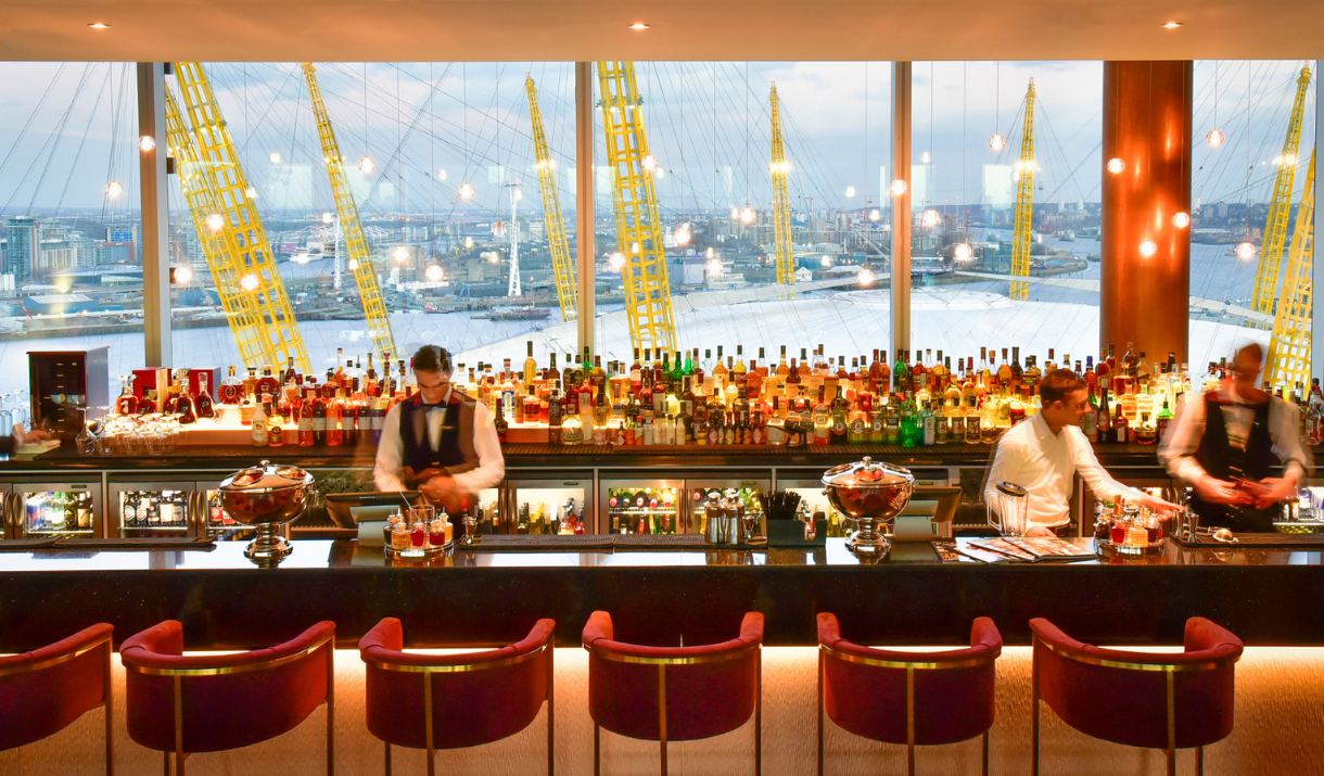 The Eighteen Sky Bar at the InterContinental London - The O2 on Greenwich Peninsula